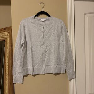 NWT Gap 100% Cotton Gray Cardigan